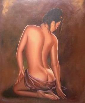 Nude oil painting