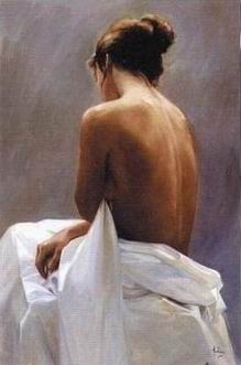 Nude oil painting