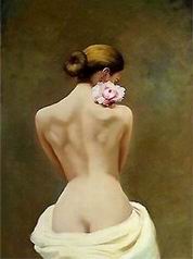 Nude oil painting