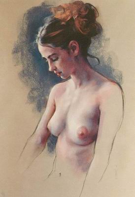 Nude oil painting