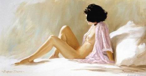 Nude oil painting