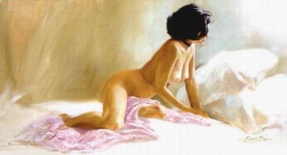 Nude oil painting