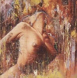 Nude oil painting