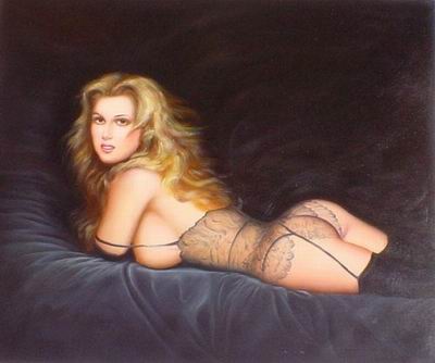 Nude oil painting