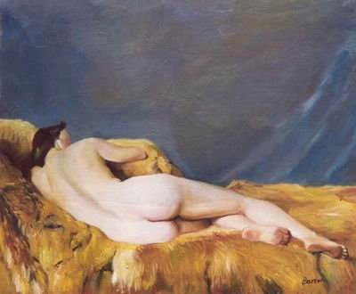 Nude oil painting