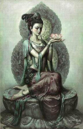 Oriental oil painting