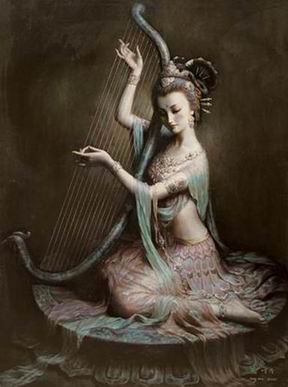 Oriental oil painting