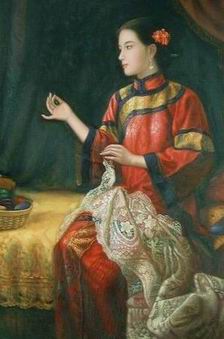 Oriental oil painting