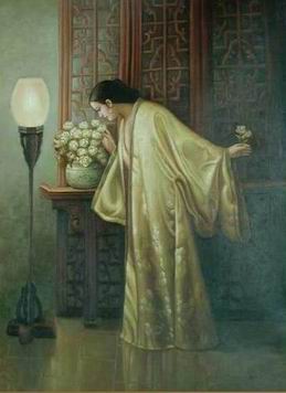 Oriental oil painting