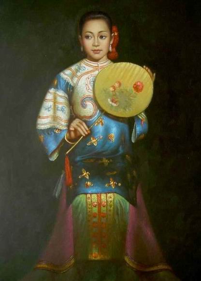 Oriental oil painting
