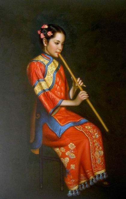 Oriental oil painting