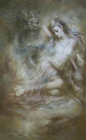 Oriental oil painting