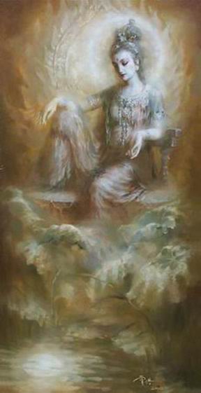 Oriental oil painting