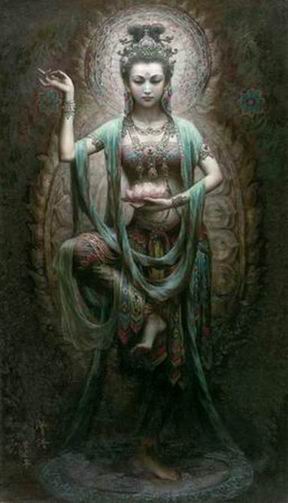 Oriental oil painting