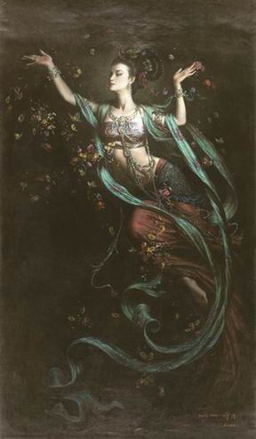 Oriental oil painting