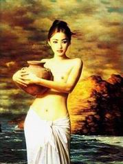 Oriental oil painting