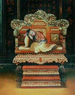 Oriental oil painting