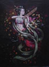 Oriental oil painting