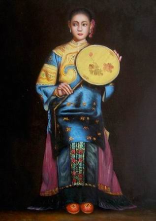 Oriental oil painting
