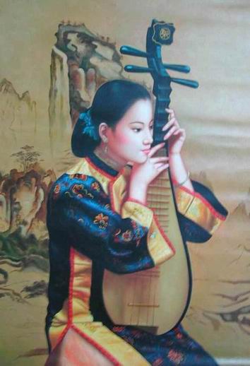 Oriental oil painting