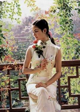 Oriental oil painting