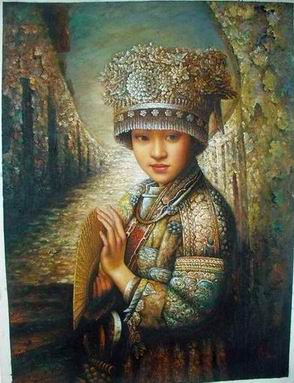 Oriental oil painting