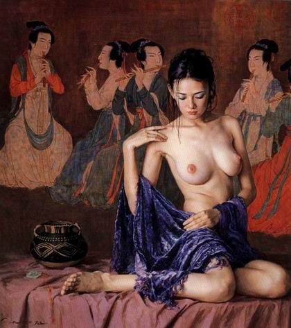Oriental oil painting