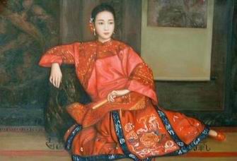 Oriental oil painting