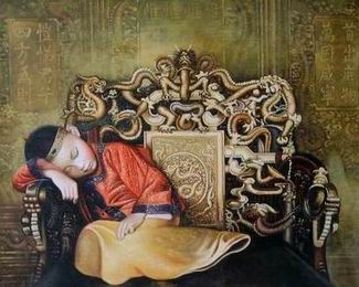 Oriental oil painting