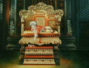 Oriental oil painting