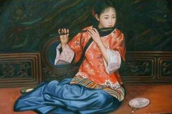 Oriental oil painting