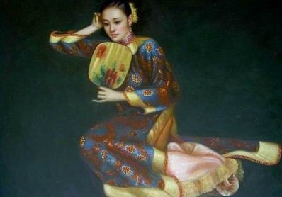 Oriental oil painting