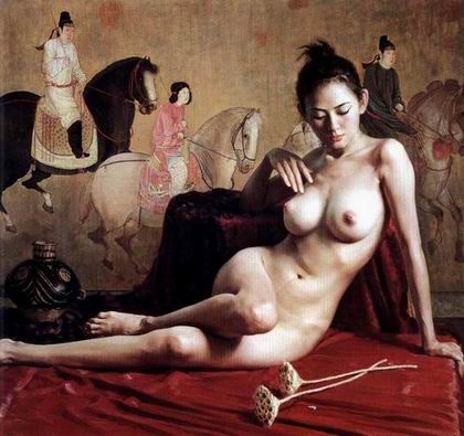 Oriental oil painting