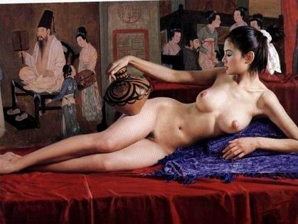 Oriental oil painting
