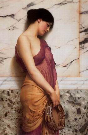Godward oil painting