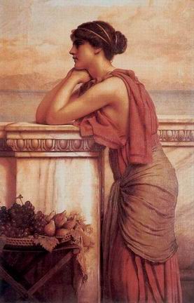 Godward oil painting