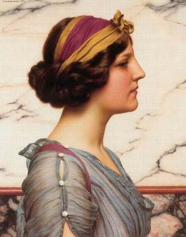 Godward oil painting