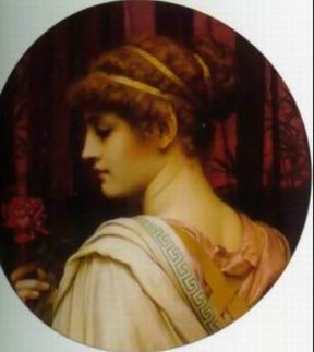 Godward oil painting