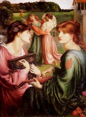 Rossetti oil painting
