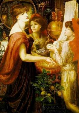 Rossetti oil painting