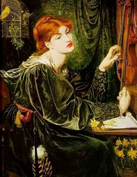 Rossetti oil painting
