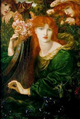 Rossetti oil painting