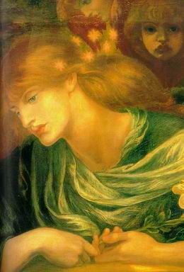 Rossetti oil painting