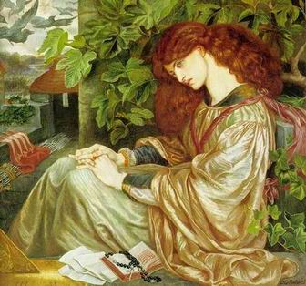 Rossetti oil painting