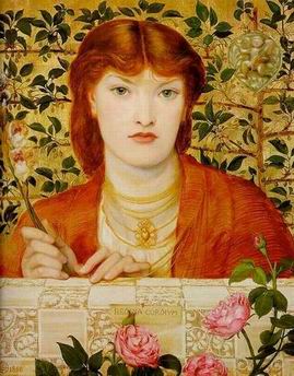 Rossetti oil painting