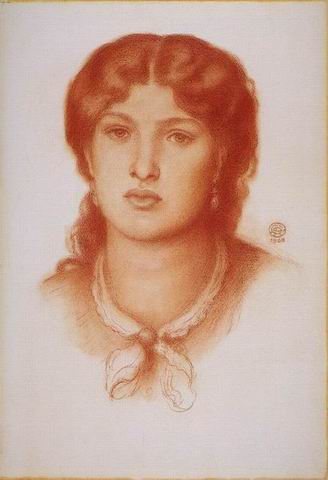 Rossetti oil painting