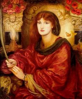 Rossetti oil painting
