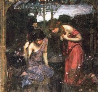 Waterhouse oil painting