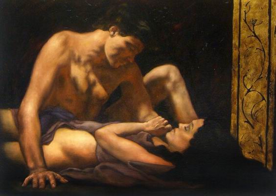 Aestheticism oil painting