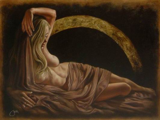 Aestheticism oil painting